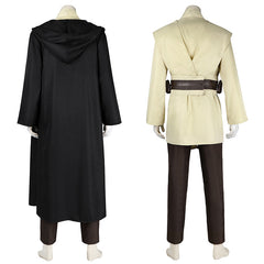 Film Star Wars Episode 1-The Phantom Menace:Qui-Gon Jinn Cosplay Kostüm Umhang Set