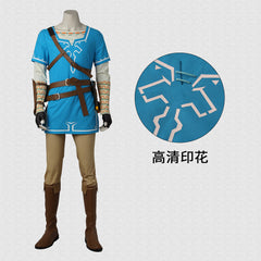The Legend of Zelda Breath of the Wild Link Cosplay Kostüm Set