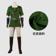 The Legend of Zelda Twilight Princess Link cosplay kostüm voll grün set