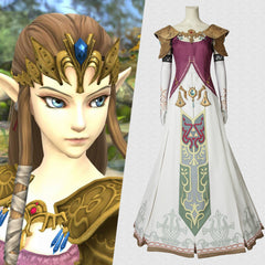 The Legend of Zelda Twilight Princess Prinzessin Zelda Cosplay Kostüme voller Satz von Hof Kleidern