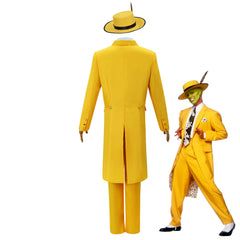 The Mask Jim Carrey Cosplay Kostüm Kleidung Hut Full Set