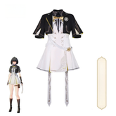 Rover Wuthering Waves Schuluniform Cosplay Kostuem Damen Schwarz Weiß