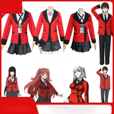 Yumeko Council Kakegurui Schulrats-Uniform Cosplay Kostuem Damen