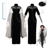 Nightfall Boss CN Comics Schwarzes Qipao Cosplay Kostuem Damen