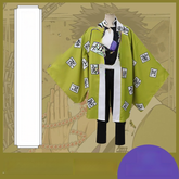 Gyomei Himejima Demon Slayer Jäger-Uniform Cosplay Kostuem Damen Grau