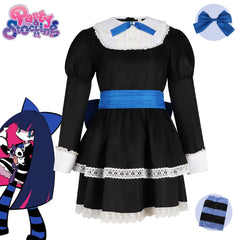 Stocking Lolita Panty & Stocking Dark Lolita Outfit Cosplay Kostuem Damen