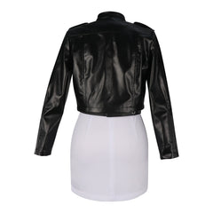Yamada Leather Super no Ura Motorrad-Lederjacke Cosplay Kostuem Damen
