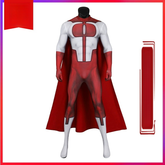Omni-Man Mortal Kombat Kampfanzug Cosplay Kostuem Damen Rot