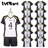 Bokuto Haikyuu Volleyball-Set Cosplay Kostuem Damen Weiß Schwarz