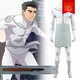 Mark Grayson Invincible Heldenanzug Cosplay Kostuem Damen Weiß