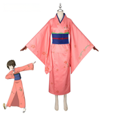 Shimura Tae Gintama Pinkes Yukata Set Cosplay Kostuem Damen