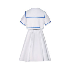 Hoshino Ichika Project Sekai Schuluniform Cosplay Kostuem Damen Blau Weiß