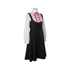 Mia Schwarz Weiss Supernatural Schwarz-Weisses Kleid Cosplay Kostuem Damen