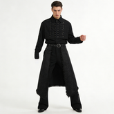 Jacquard-Herrenrock – ausgefranster Gothic-Rock, HERREN