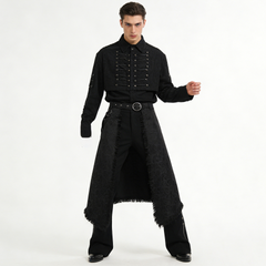 Jacquard-Herrenrock – ausgefranster Gothic-Rock, HERREN