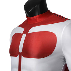 Omni-Man Invincible Heldenanzug Cosplay Kostuem Damen Rot Weiß