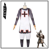 Templerritter Halloween & Mittelalter Ritter Kettenhemd Set Cosplay Kostuem Damen