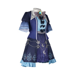 Akiyama Mizuki Project Sekai Bühnen-Kleid Cosplay Kostuem Damen Rosa Blau