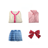 Akiyama Mizuki Project Sekai Schuluniform Cosplay Kostuem Damen Blau