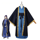 Jinshi The Apothecary Diaries Herren-Hanfu Cosplay Kostuem Damen Dunkelblau Hellblau