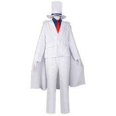 Kaito Kid Detective Conan Phantom Dieb Mantel Cosplay Kostuem Damen