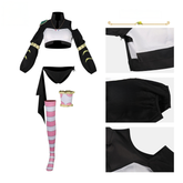 Milim Nava Tensura Dunkles Gothic Kleid Cosplay Kostuem Damen