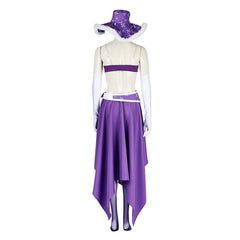 Nico Robin One Piece Kostuem Cosplay Damen Lila Weiss