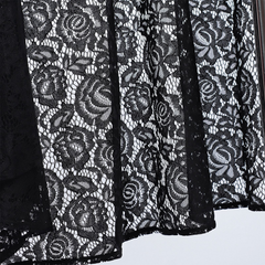 Spitze-Kapuzenumhang – Gothic Cape mit Häkelspitze, Einheitsgröße