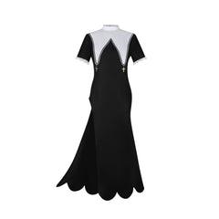 Shiomi Nono Project Sekai Nonnen-Kleid Cosplay Kostuem Damen Schwarz