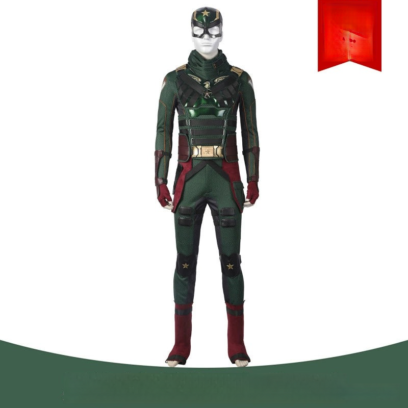 Soldier Boy The Boys Anzug Cosplay Kostuem Damen Gruen Gold