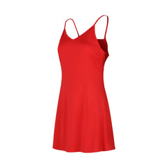 Pandy CN Comics Red Slip Dress Cosplay Kostuem Damen