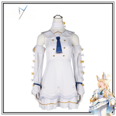 Seia Blue Archive Jubiläums-Kleid Cosplay Kostuem Damen Weiß Gold