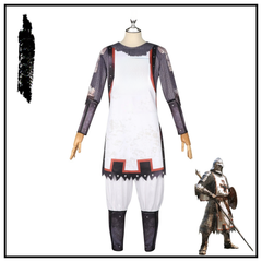 Templerritter Halloween & Mittelalter Ritter Kettenhemd Set Cosplay Kostuem Damen