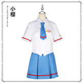 Sakura Clear Card CardCaptor Sakura Sommer-Schuluniform Cosplay Kostuem Damen