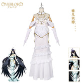 Albedo Overlord Weisses Gothic Kleid Cosplay Kostuem Damen
