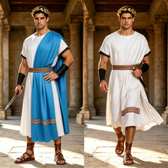 Griechische Toga – Apollo, Cäsar, Priester & Poseidon, HERREN