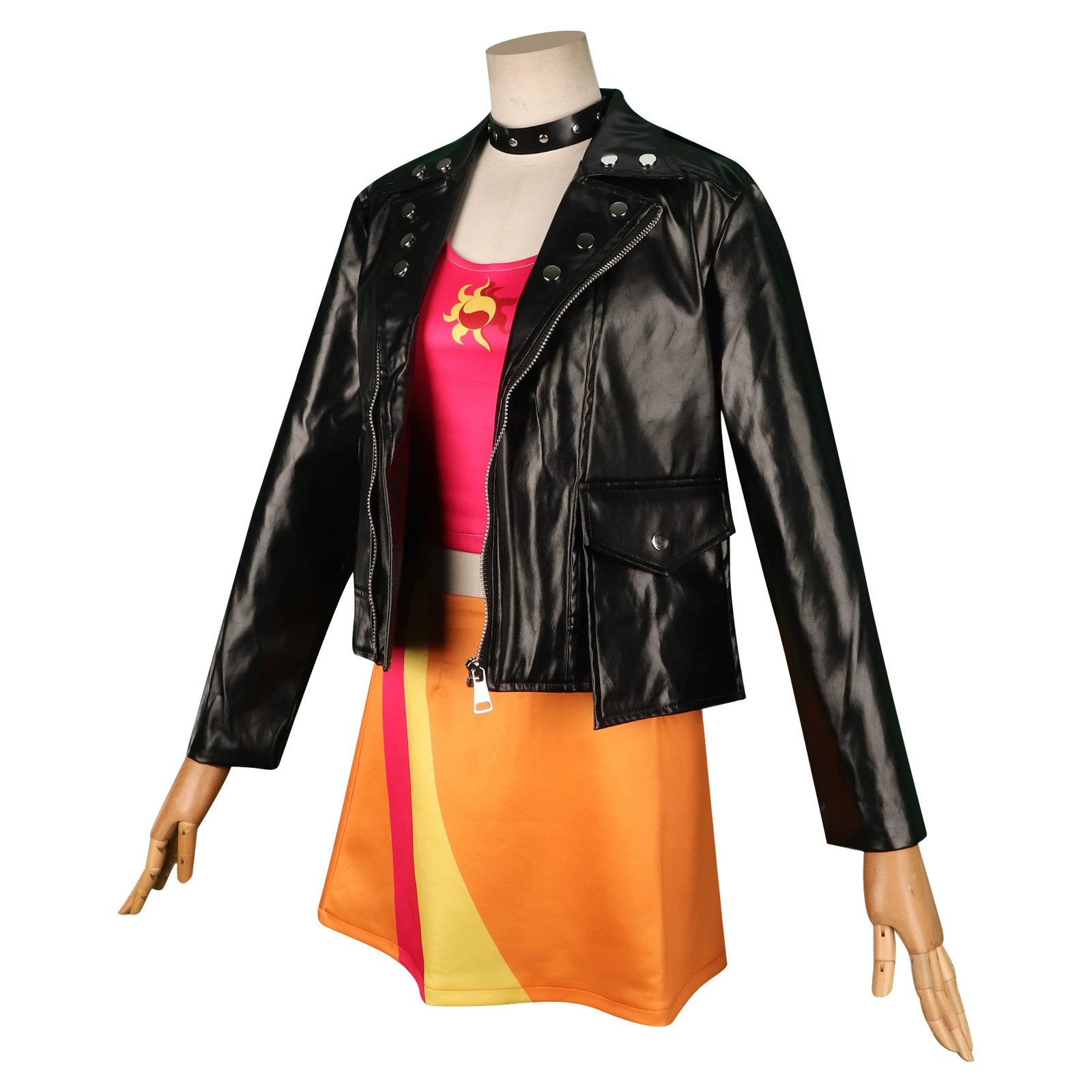 Sunset Shimmer My Little Pony Bühnenoutfit Cosplay Kostuem Damen