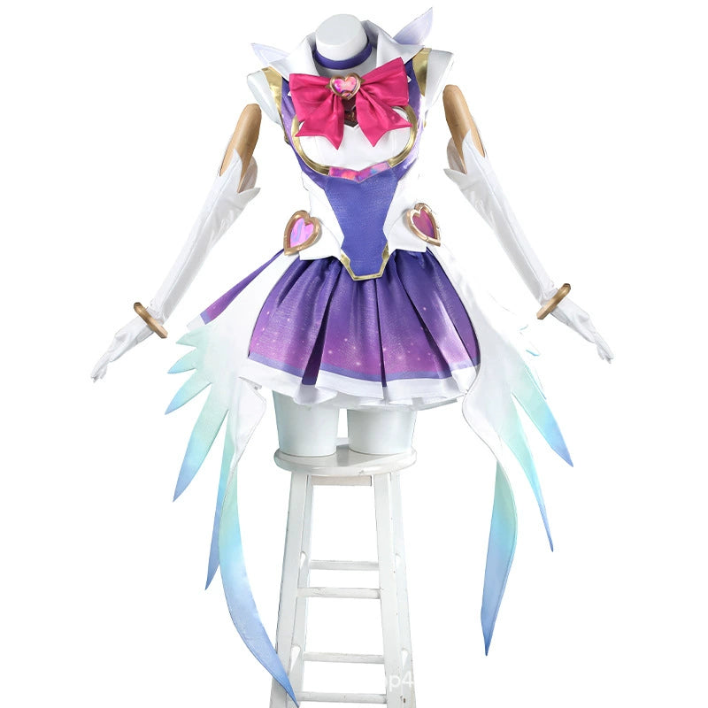 Kiriko Magical Girl Overwatch Kleid Cosplay Kostuem Damen Violett Rosa