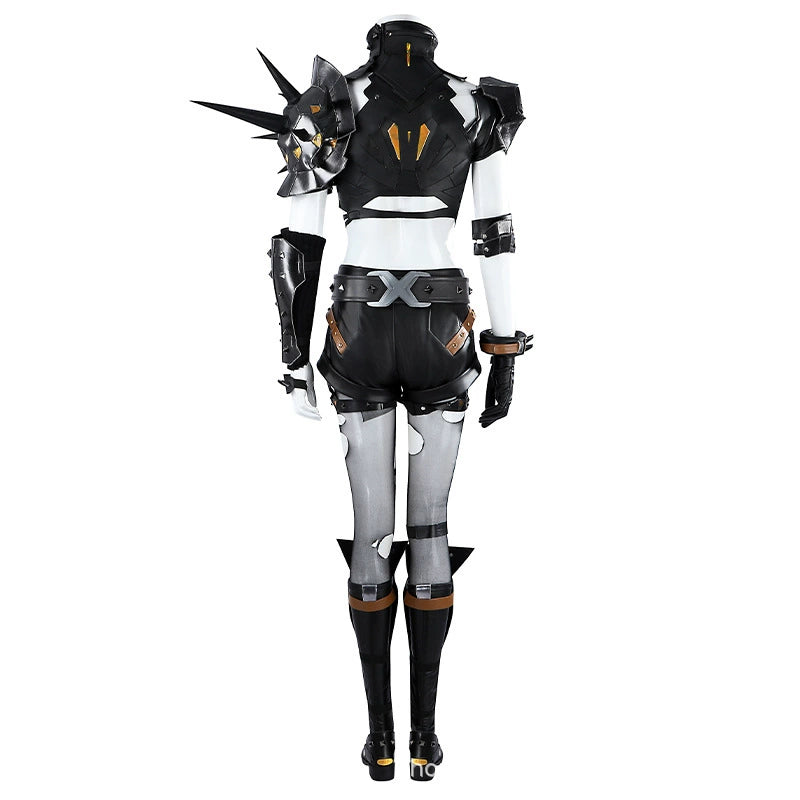 Magik Marvel Rivals Kostuem-Set Cosplay Damen Schwarz Weiss