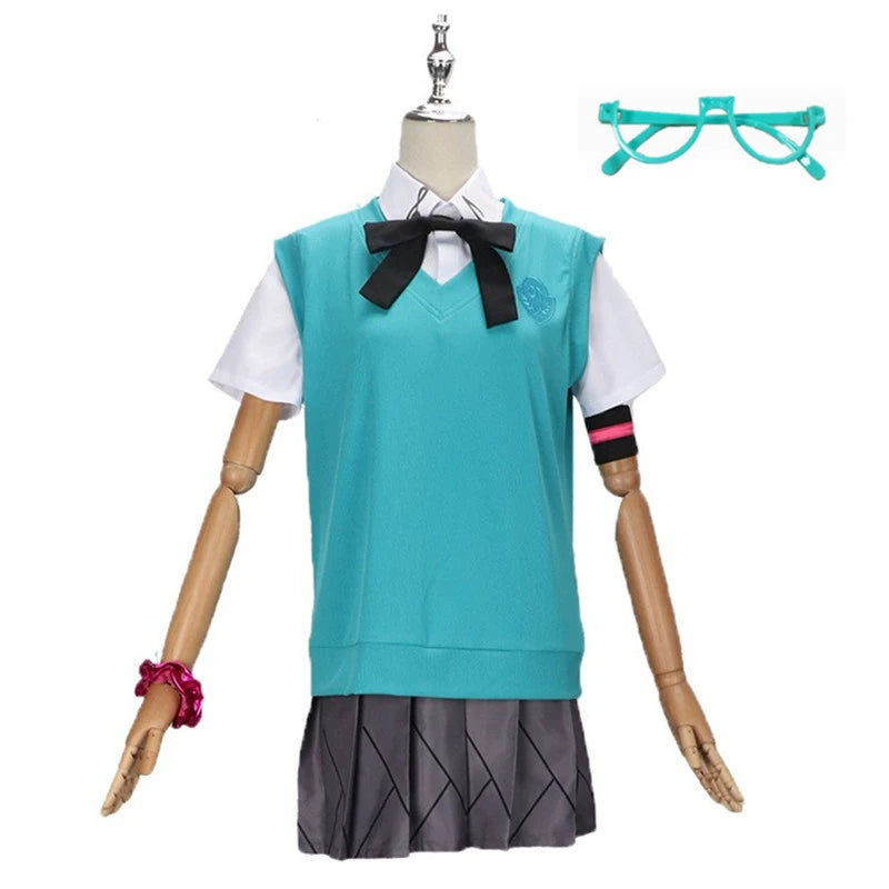 Miku JK 16 Jahre Vocaloid JK Uniform Set Cosplay Kostuem Damen