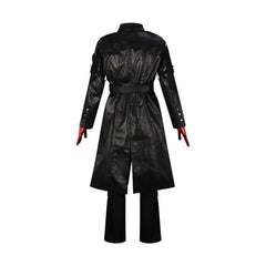 Warden Geros Delta Force Leder-Mantel-Set Cosplay Kostuem Damen