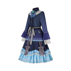 Yoisaki Kanade Project Sekai Bühnen-Kleid Cosplay Kostuem Damen Blau