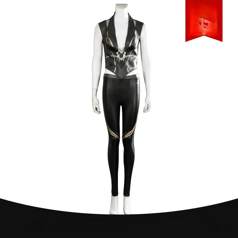 Shadowheart Baldurs Gate 3 Outfit Cosplay Kostuem Damen Schwarz Gold