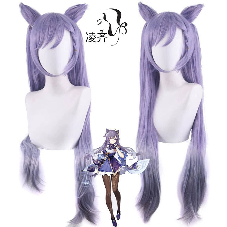 Keqing3 Cosplay Peruecke Damen