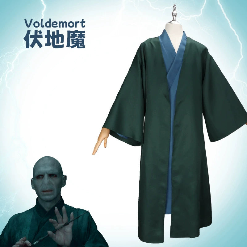Lord Voldemort Harry Potter Dunkler Lord Robe Cosplay Kostuem Damen