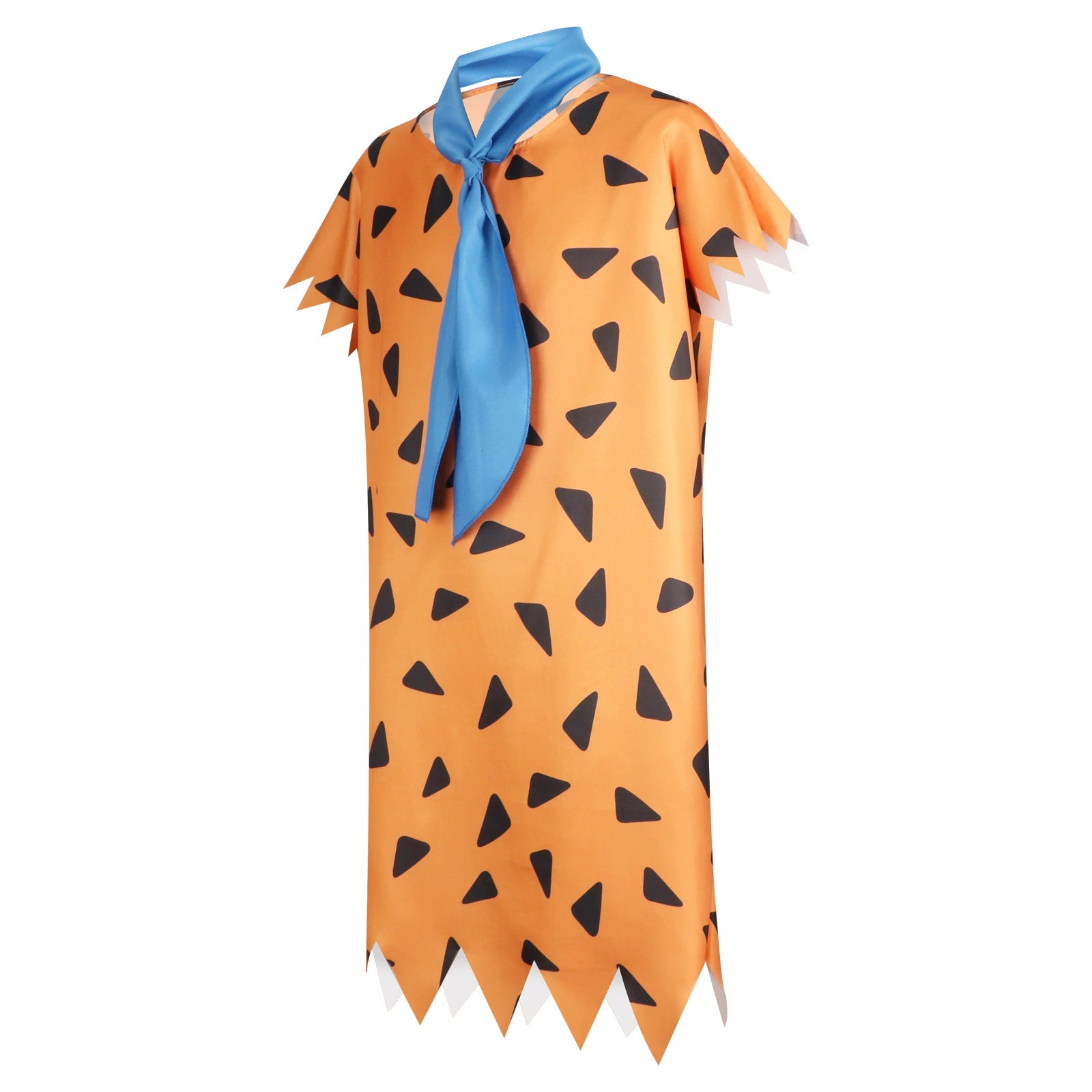 Fred Feuerstein The Flintstones Steinzeit Gewand Orange Cosplay Kostuem Damen