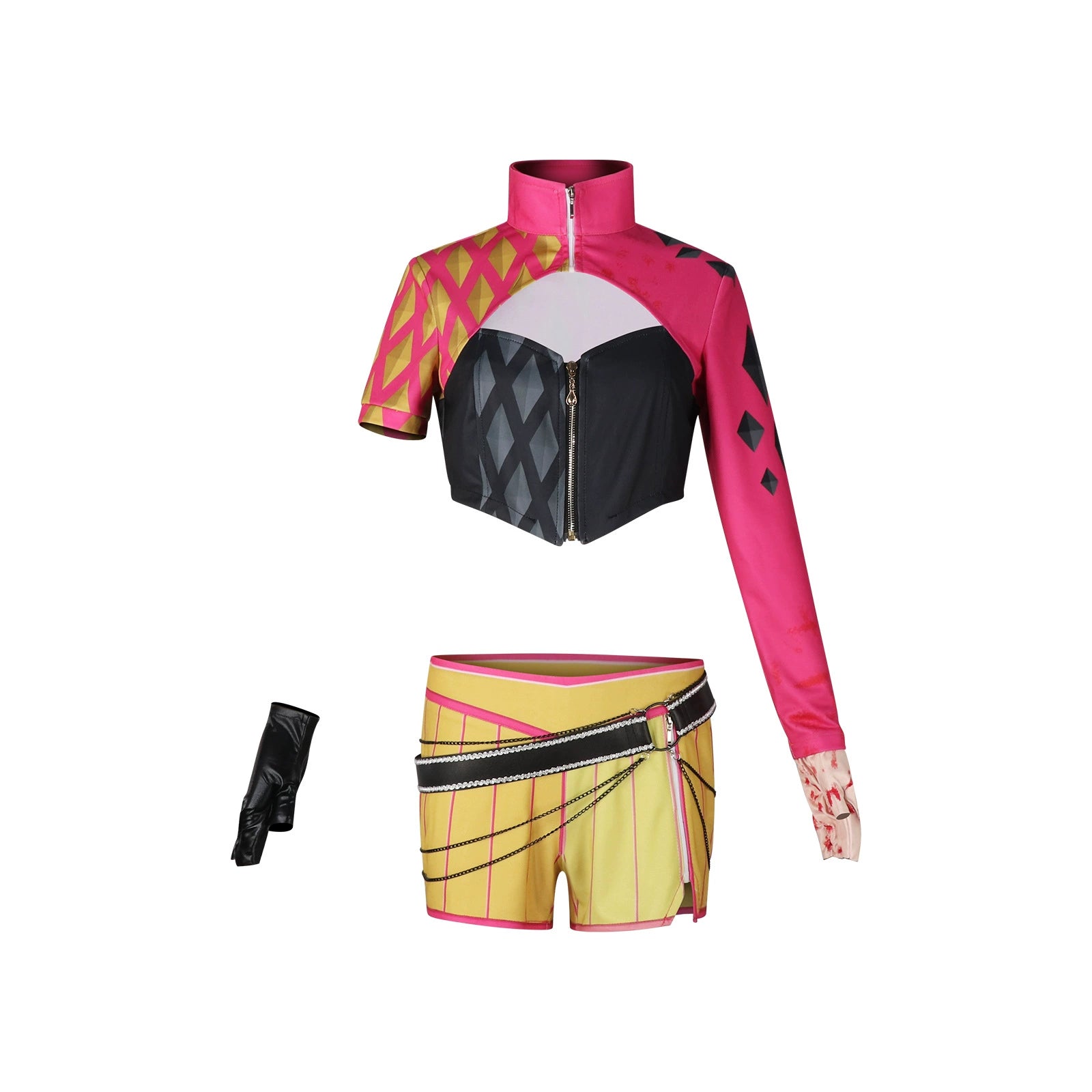 Mina Dead by Daylight Crop-Top-Shorts-Set Cosplay Kostuem Damen