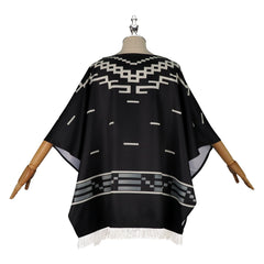 Clint Western Poncho-Umhang-Set Cosplay Kostuem Damen