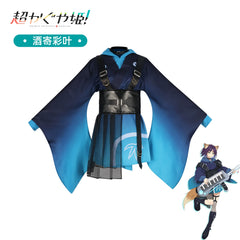 Kaguya Idol Bühnen-Kimono Cosplay Kostuem Damen Blau