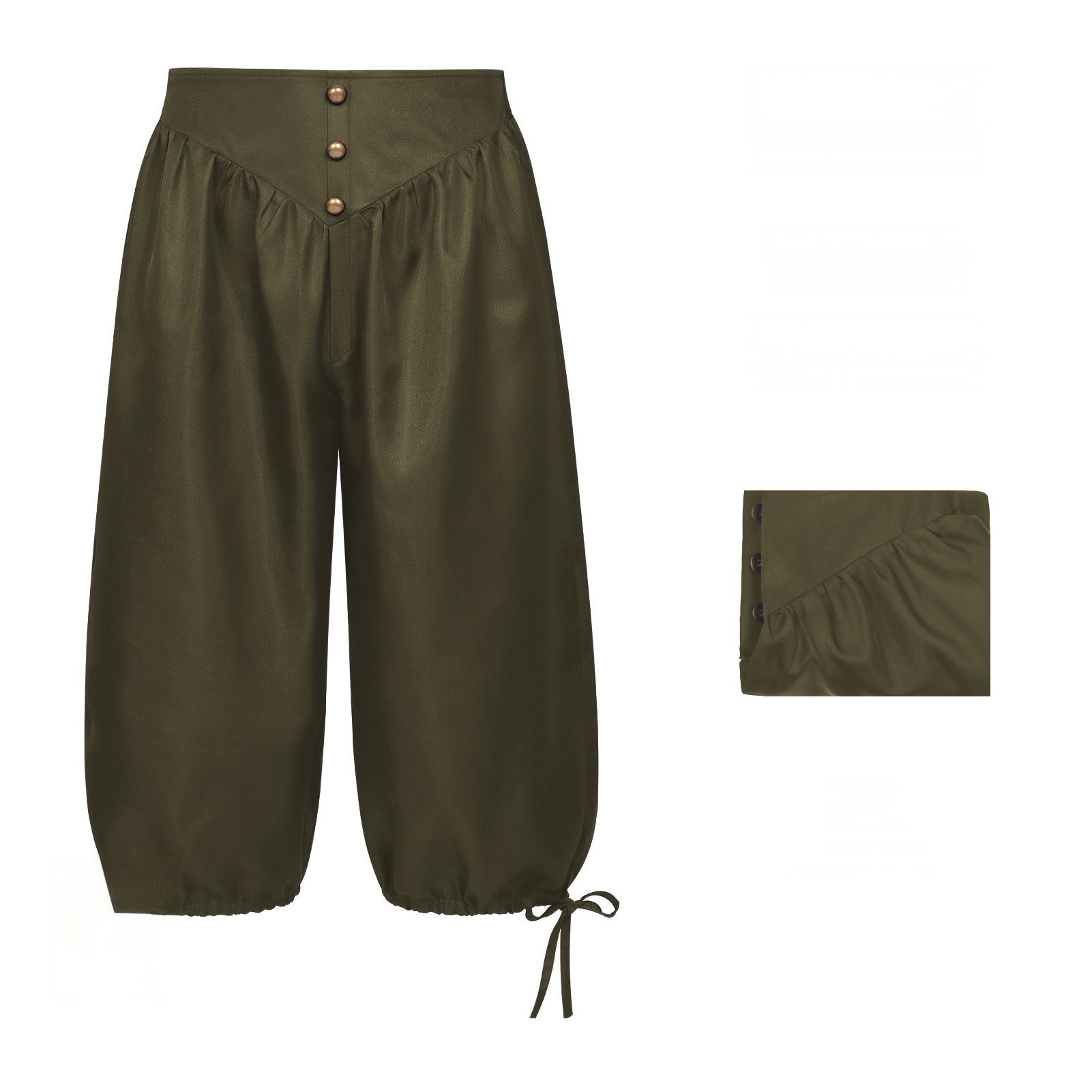 Piraten-Pluderhose – Schnürbundhose in 3 Farben, HERREN